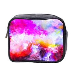 Background Drips Fluid Colorful Mini Toiletries Bag (two Sides) by Sapixe