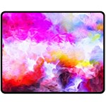 Background Drips Fluid Colorful Fleece Blanket (Medium)  60 x50  Blanket Front