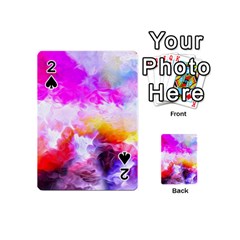 Background Drips Fluid Colorful Playing Cards 54 (mini) by Sapixe