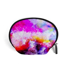 Background Drips Fluid Colorful Accessory Pouch (Small)