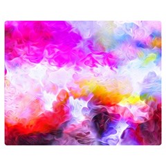 Background Drips Fluid Colorful Double Sided Flano Blanket (medium)  by Sapixe