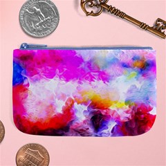 Background Drips Fluid Colorful Large Coin Purse by Sapixe