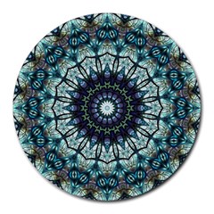 Pattern Abstract Background Art Round Mousepads by Sapixe