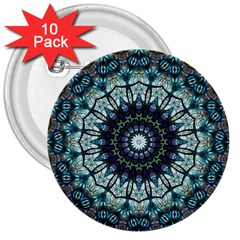 Pattern Abstract Background Art 3  Buttons (10 Pack) 