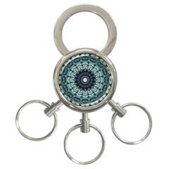 Pattern Abstract Background Art 3-Ring Key Chains