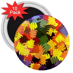 Mural Murals Graffiti Texture 3  Magnets (10 Pack)  by Sapixe