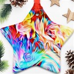 Background Drips Fluid Colorful Ornament (Star) Front