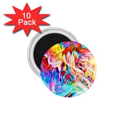 Background Drips Fluid Colorful 1 75  Magnets (10 Pack)  by Sapixe