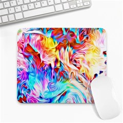 Background Drips Fluid Colorful Large Mousepads by Sapixe