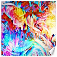 Background Drips Fluid Colorful Canvas 16  X 16  by Sapixe