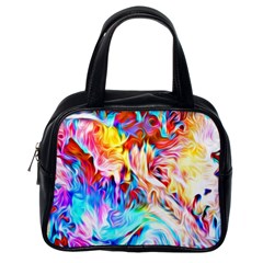 Background Drips Fluid Colorful Classic Handbag (one Side) by Sapixe