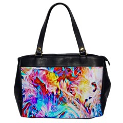 Background Drips Fluid Colorful Oversize Office Handbag