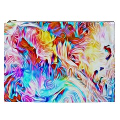 Background Drips Fluid Colorful Cosmetic Bag (xxl) by Sapixe