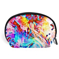 Background Drips Fluid Colorful Accessory Pouch (large) by Sapixe