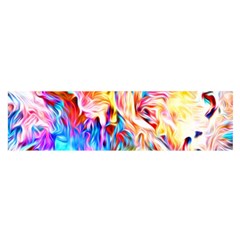 Background Drips Fluid Colorful Satin Scarf (oblong) by Sapixe