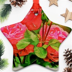 Figure Watercolor Art Nature Star Ornament (two Sides) by Sapixe