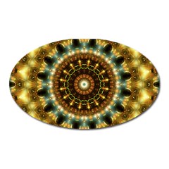 Pattern Abstract Background Art Oval Magnet by Sapixe