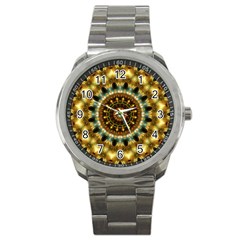 Pattern Abstract Background Art Sport Metal Watch