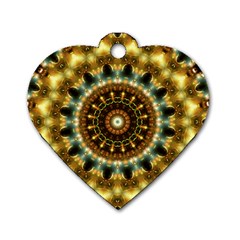 Pattern Abstract Background Art Dog Tag Heart (one Side)