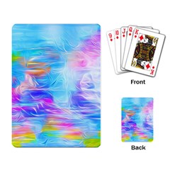 Background Drips Fluid Colorful Playing Cards Single Design by Sapixe