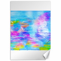 Background Drips Fluid Colorful Canvas 12  X 18 