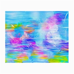 Background Drips Fluid Colorful Small Glasses Cloth (2-side) by Sapixe