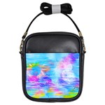 Background Drips Fluid Colorful Girls Sling Bag Front