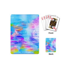 Background Drips Fluid Colorful Playing Cards (mini) by Sapixe