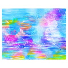 Background Drips Fluid Colorful Double Sided Flano Blanket (medium)  by Sapixe