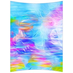 Background Drips Fluid Colorful Back Support Cushion by Sapixe