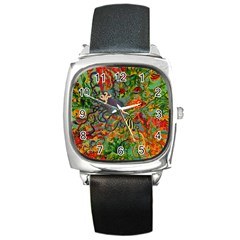 Dubai Hotel Art Square Metal Watch by Sapixe