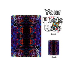 Kaleidoscope Art Pattern Ornament Playing Cards 54 (mini) by Sapixe