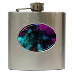 Background Art Abstract Watercolor Hip Flask (6 Oz) by Sapixe