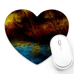 Background Cave Art Abstract Heart Mousepads by Sapixe