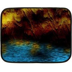 Background Cave Art Abstract Double Sided Fleece Blanket (mini)  by Sapixe