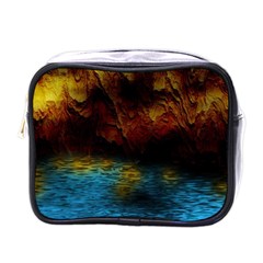 Background Cave Art Abstract Mini Toiletries Bag (one Side) by Sapixe