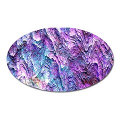 Background Peel Art Abstract Oval Magnet