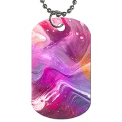 Background Art Abstract Watercolor Dog Tag (one Side) by Sapixe