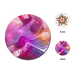 Background Art Abstract Watercolor Playing Cards (round) by Sapixe