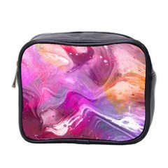 Background Art Abstract Watercolor Mini Toiletries Bag (two Sides) by Sapixe