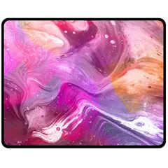 Background Art Abstract Watercolor Fleece Blanket (medium)  by Sapixe