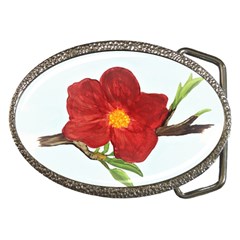 Deep Plumb Blossom Belt Buckles by lwdstudio