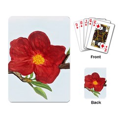 Deep Plumb Blossom Playing Cards Single Design by lwdstudio