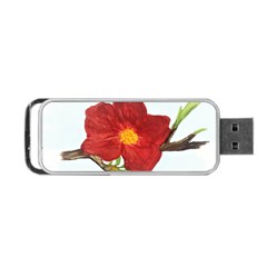 Deep Plumb Blossom Portable Usb Flash (one Side) by lwdstudio