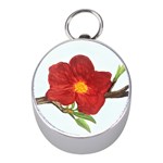 Deep Plumb Blossom Mini Silver Compasses Front