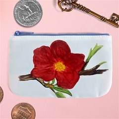 Deep Plumb Blossom Large Coin Purse