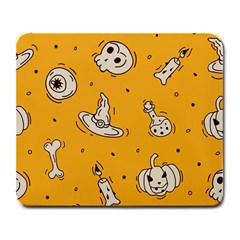 Funny Halloween Party Pattern Large Mousepads by HalloweenParty