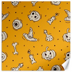 Funny Halloween Party Pattern Canvas 12  X 12 