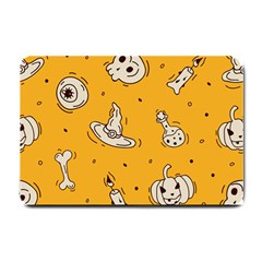 Funny Halloween Party Pattern Small Doormat  by HalloweenParty