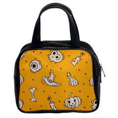 Funny Halloween Party Pattern Classic Handbag (two Sides)